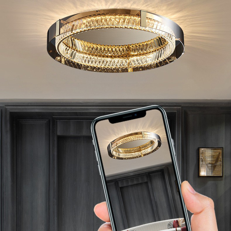 Потолочная люстра PERSEY D45 Grey Трехцветный свет by ImperiumLoft