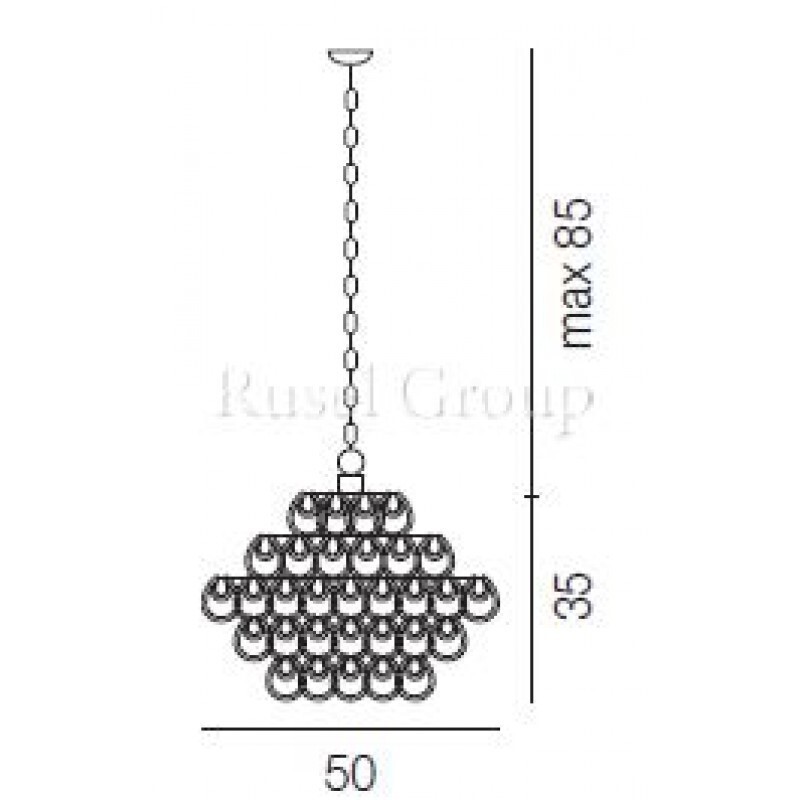Подвесной светильник Vistosi MINIGIOGALI SP 50