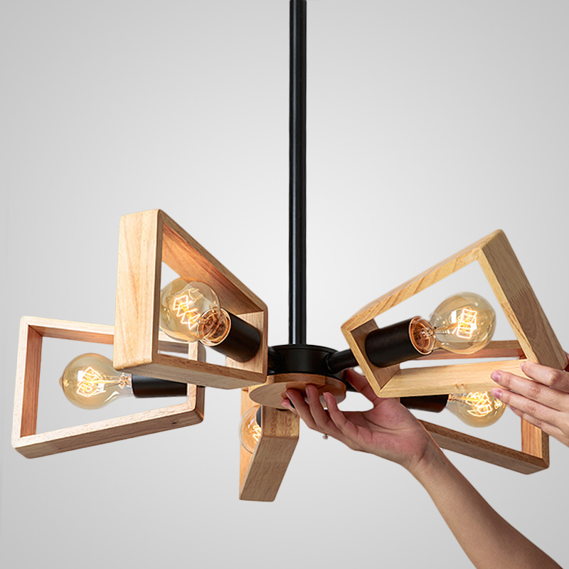 Люстра на штанге FAN Black by ImperiumLoft