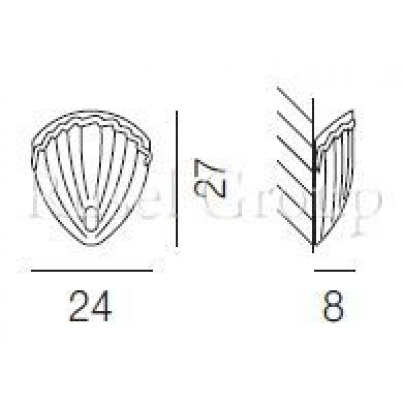 Настенный светильник Vistosi MORRISE AP 24