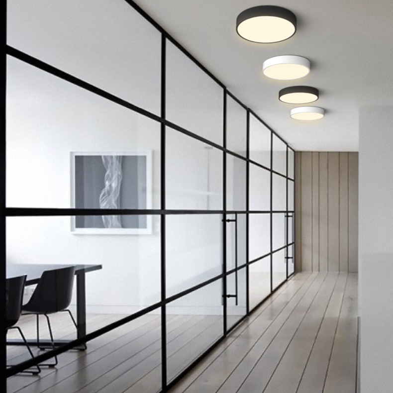 Потолочный светильник DISC BW D60 Black by ImperiumLoft
