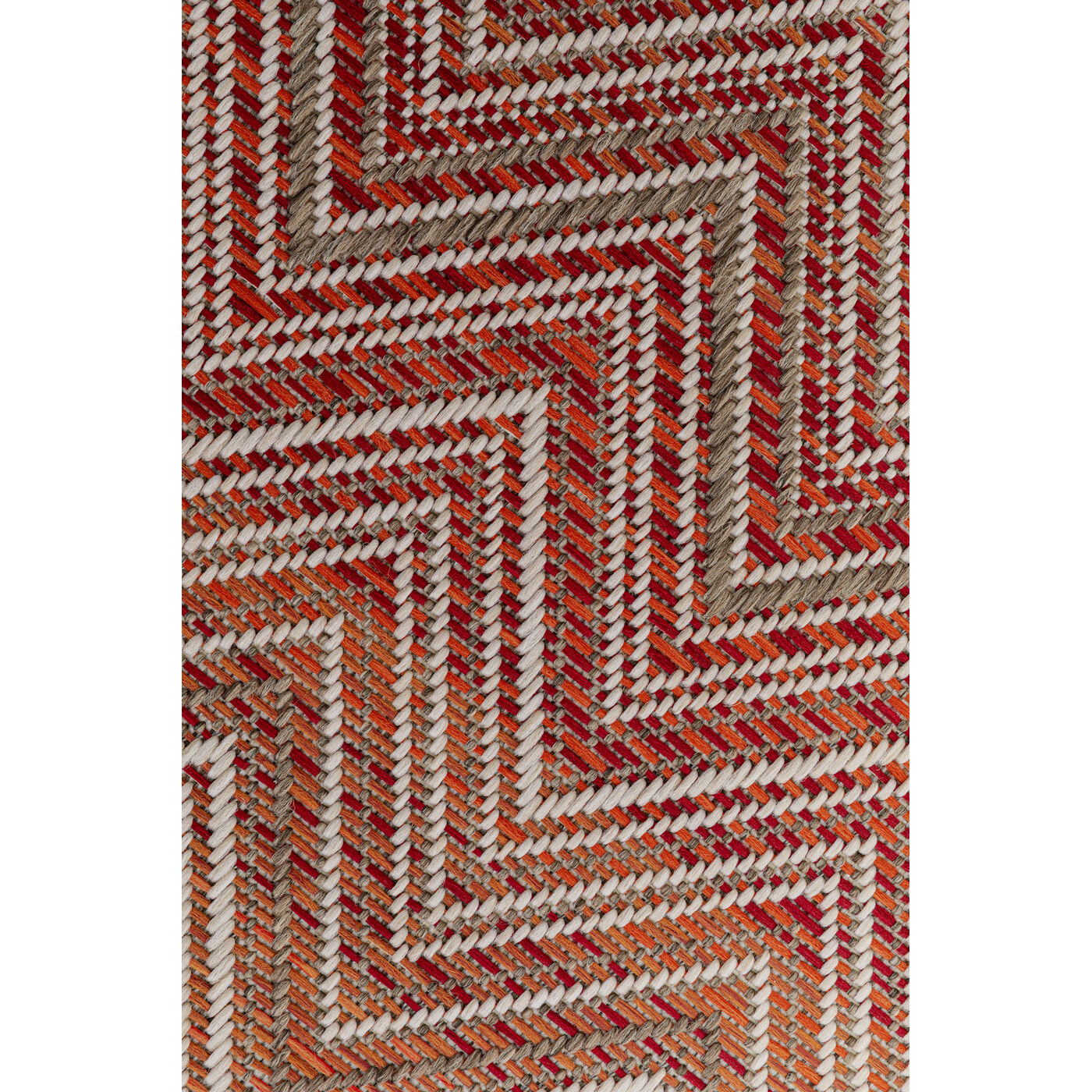 Ковер уличный Zigzag Red 230x330 см KARE 56149