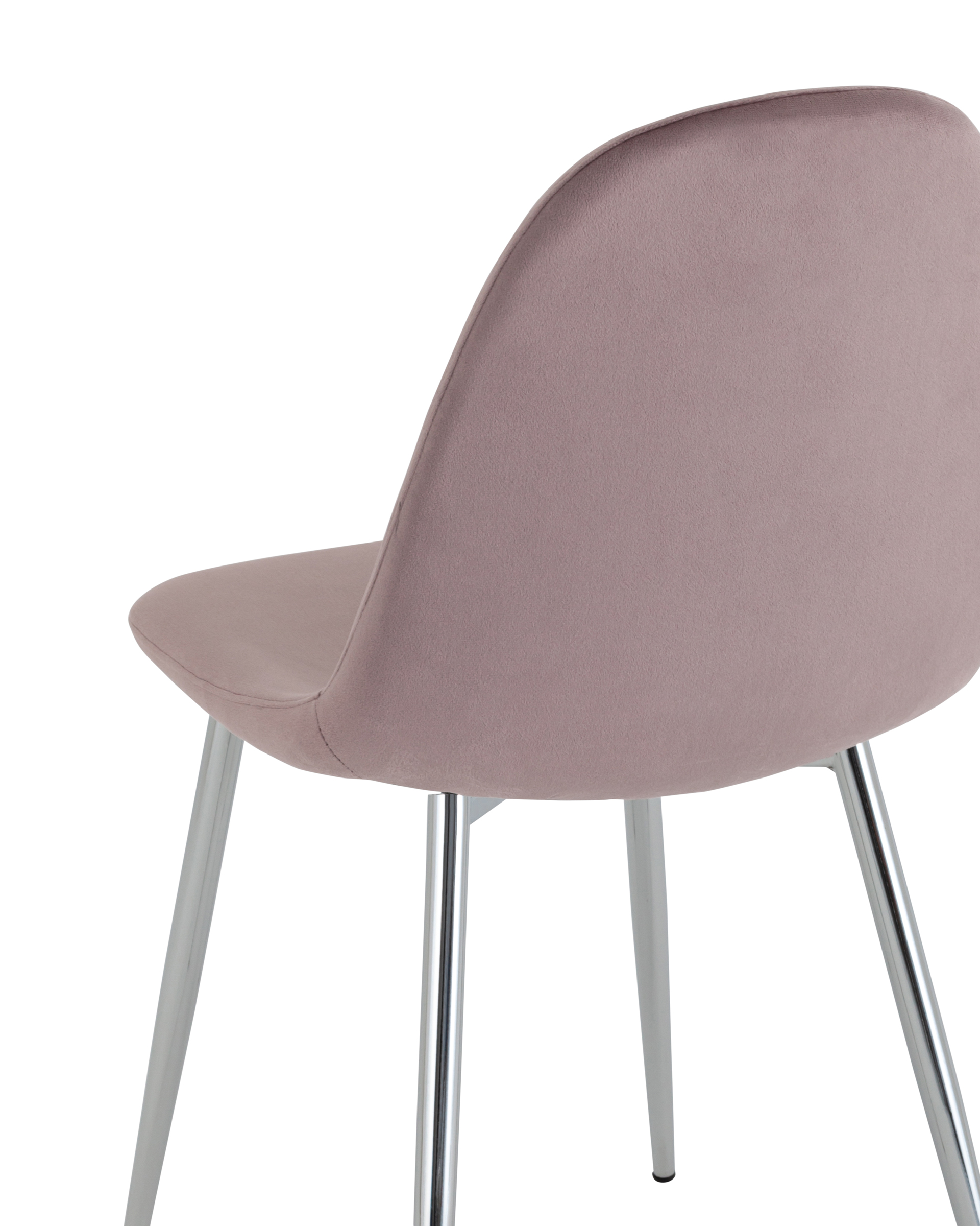 Стул Валенсия SN велюр розовый хромированные ножки Stool Group