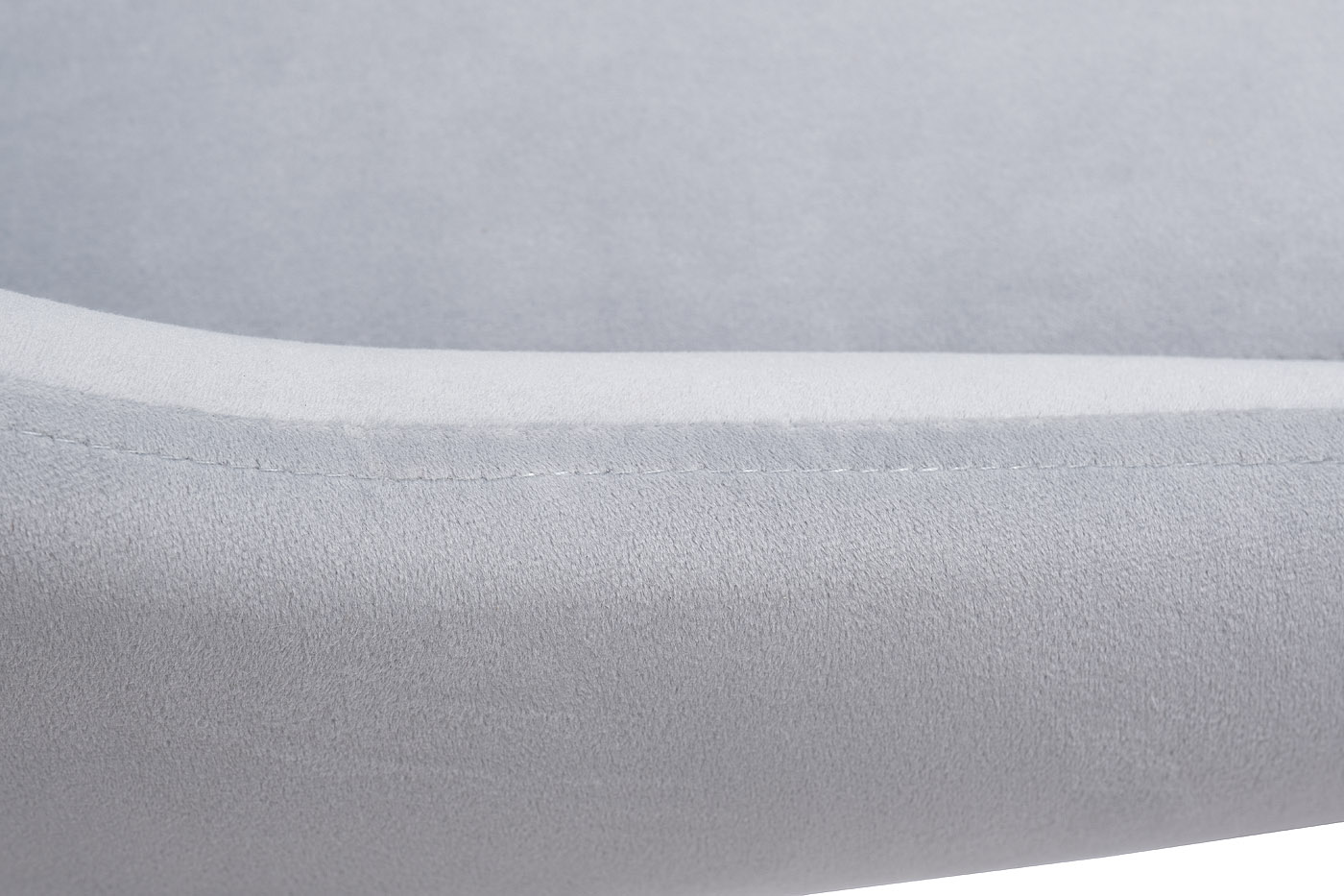 Стул на металлическом каркасе велюровый светло-серый/хром Garda Decor 30C-1185 SER