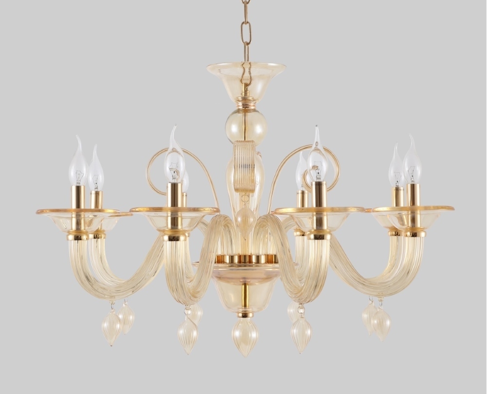 Люстра Crystal Lux CAETANO SP-PL8 AMBER