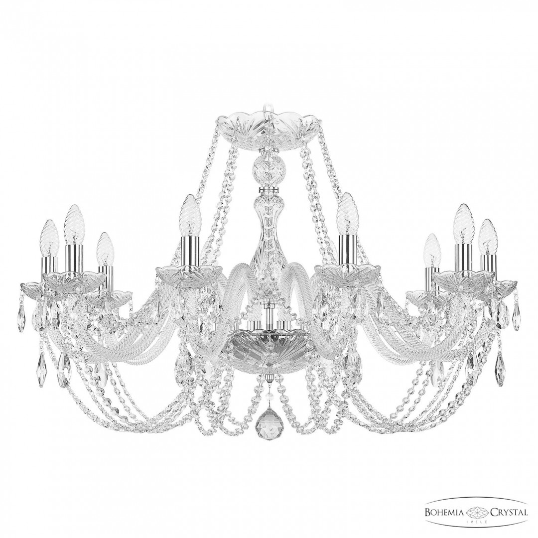 Люстра хрустальная 101/10/300 Ni Bohemia Ivele Crystal