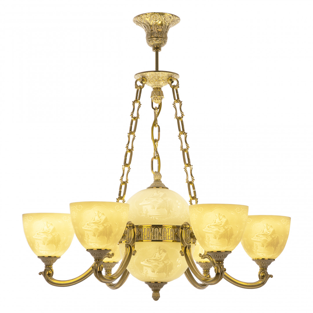 Подвесной светильник бронзовый 72009P/6/175 GW P1 U Pair