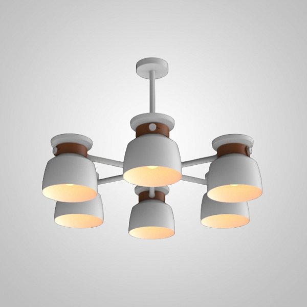 Люстра на штанге LOOP L6 White by ImperiumLoft