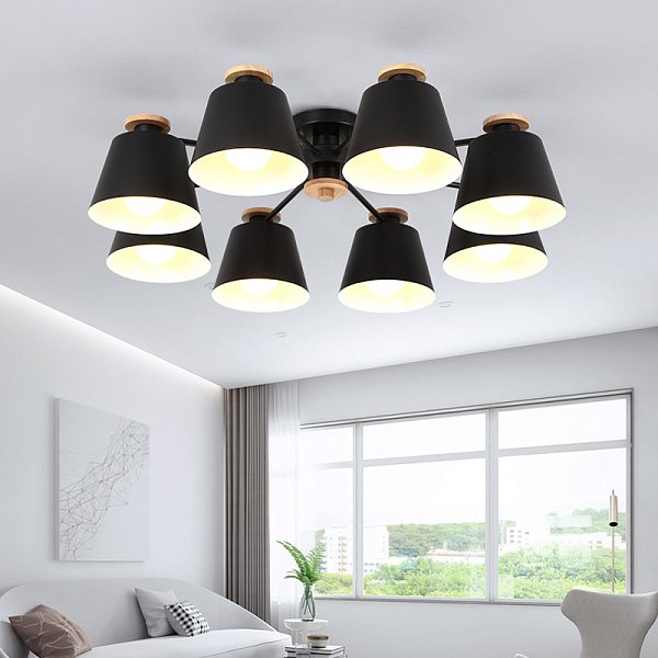 Люстра на штанге SCAD D88 Black by ImperiumLoft
