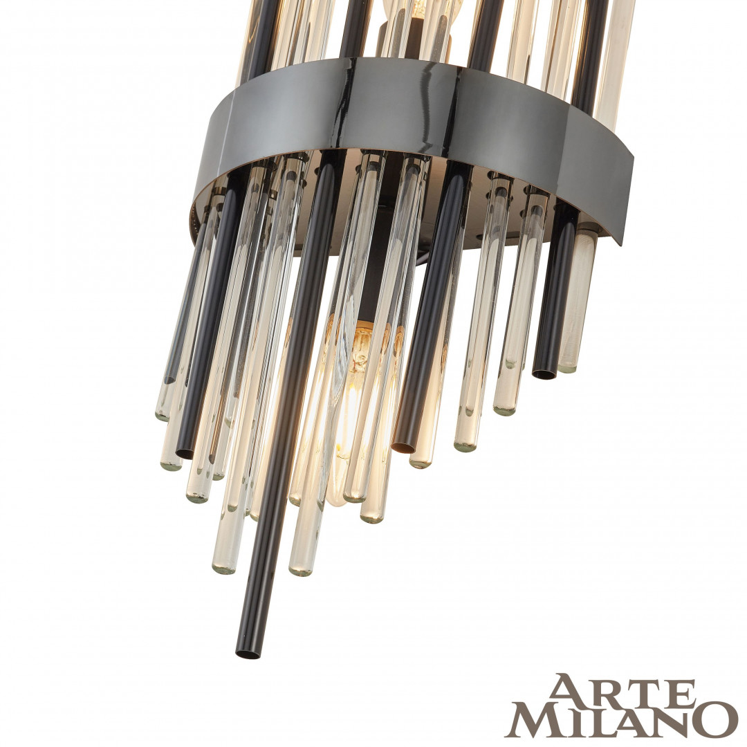 Бра с декоративным плафоном 1A.D170.H450.E14.2 Bk Arte Milano