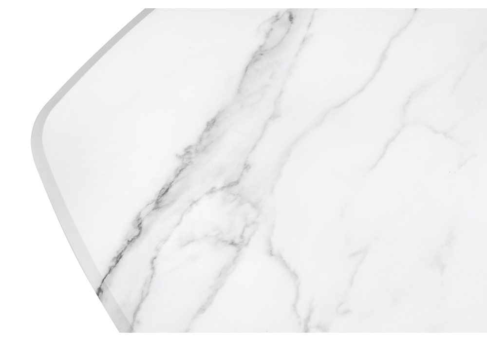 Журнальный стол Woodville Лойс мрамор белый / дуб вотан 516570