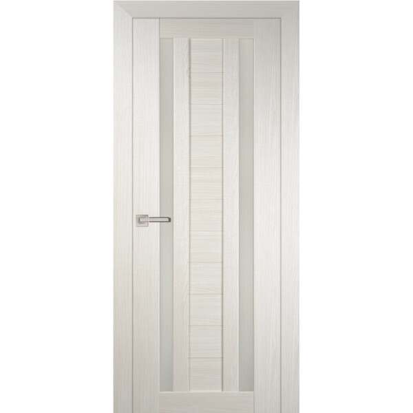 Межкомнатная дверь Graf PS-15 белый сатинат ЭшВайт Мелинга (2000 х 700)