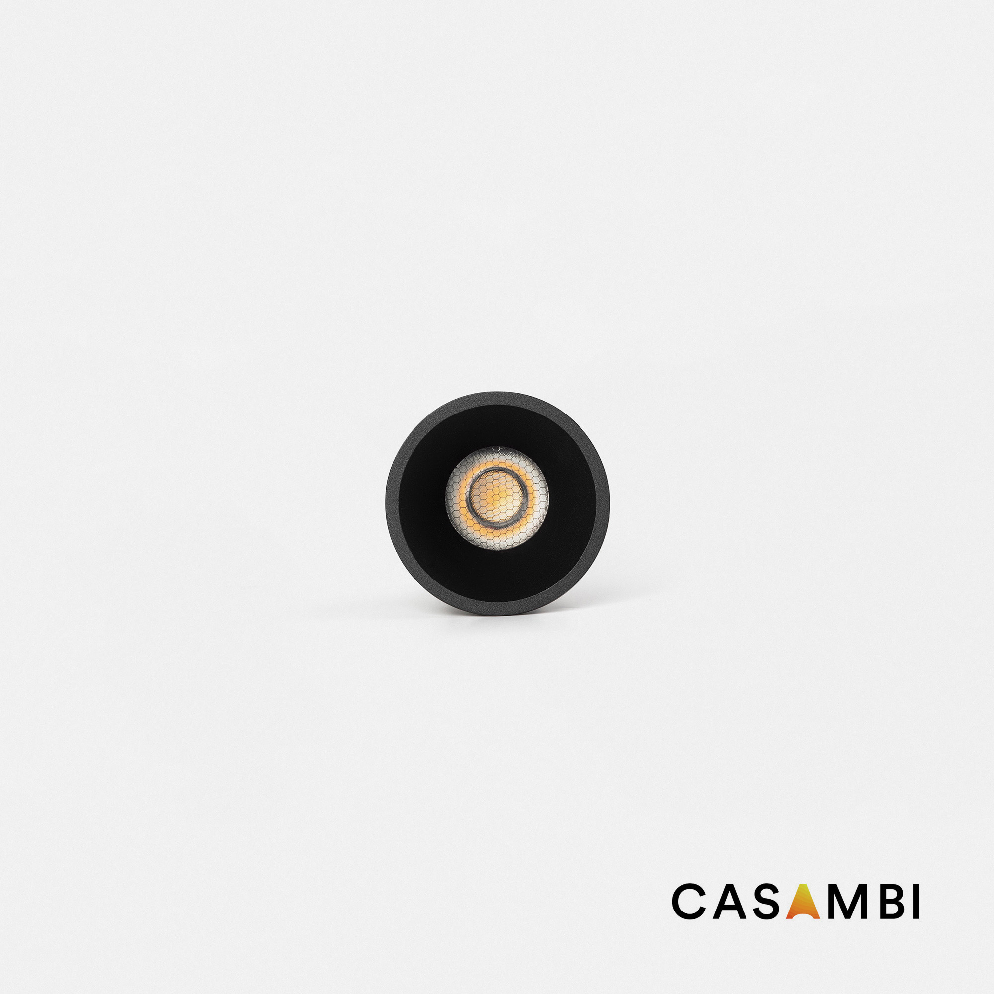 Tulipa Черный встраиваемый потолочный светильник 7Вт 24° 2700K CRI90 Casambi Faro