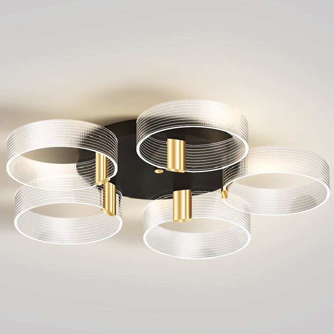 Потолочная светодиодная люстра SENSE C RINGS by ImperiumLoft