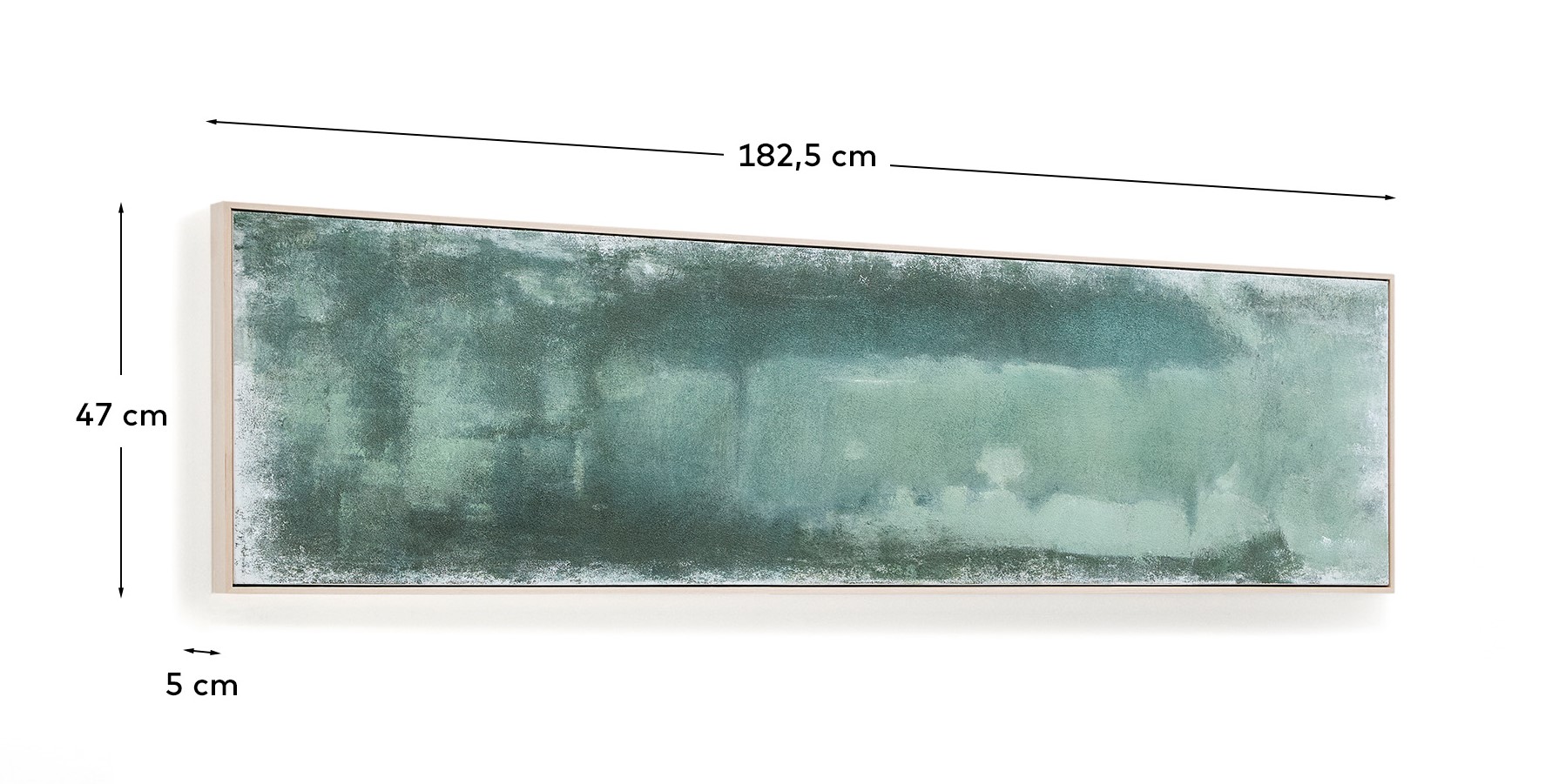 Абстрактная картина Selnar зеленая 182 x 47 см La Forma (ex Julia Grup)