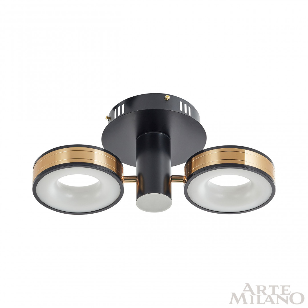 Светильник светодиодный 271040/2R BK/GD Arte Milano