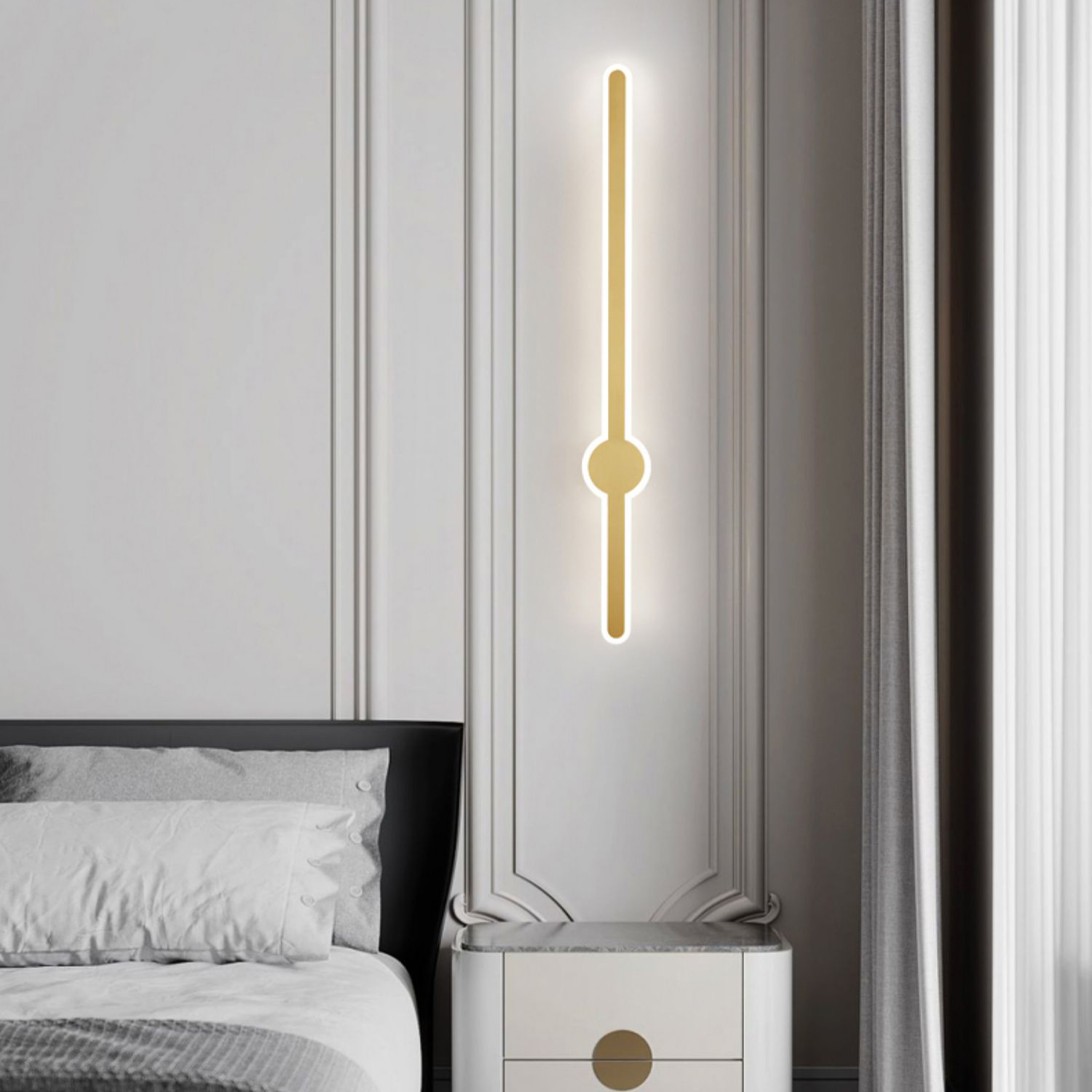 Настенный светильник ACHIM H82 Brass by ImperiumLoft