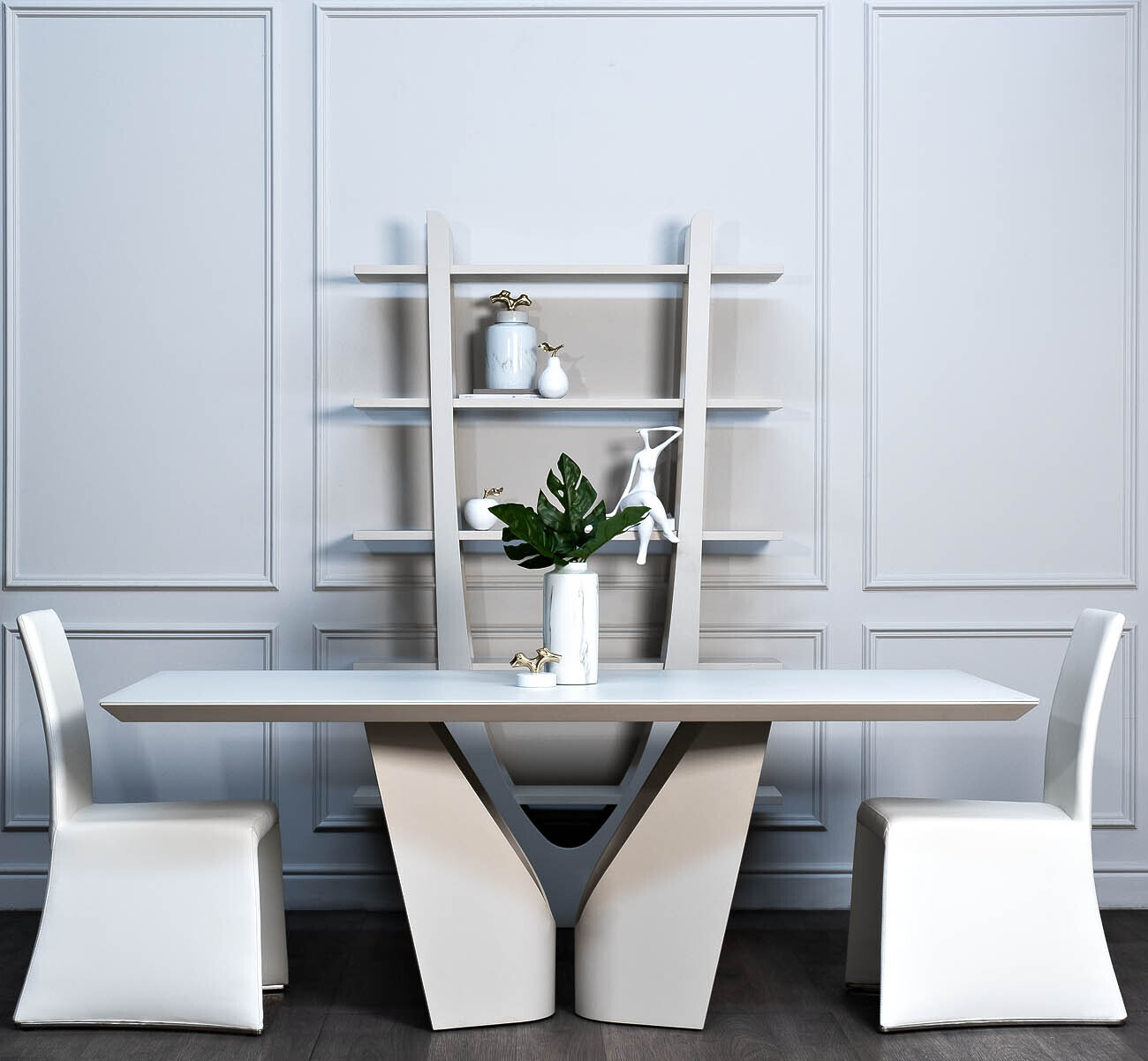 Стеллаж Quadro белый Garda Decor 58DB-SH15873