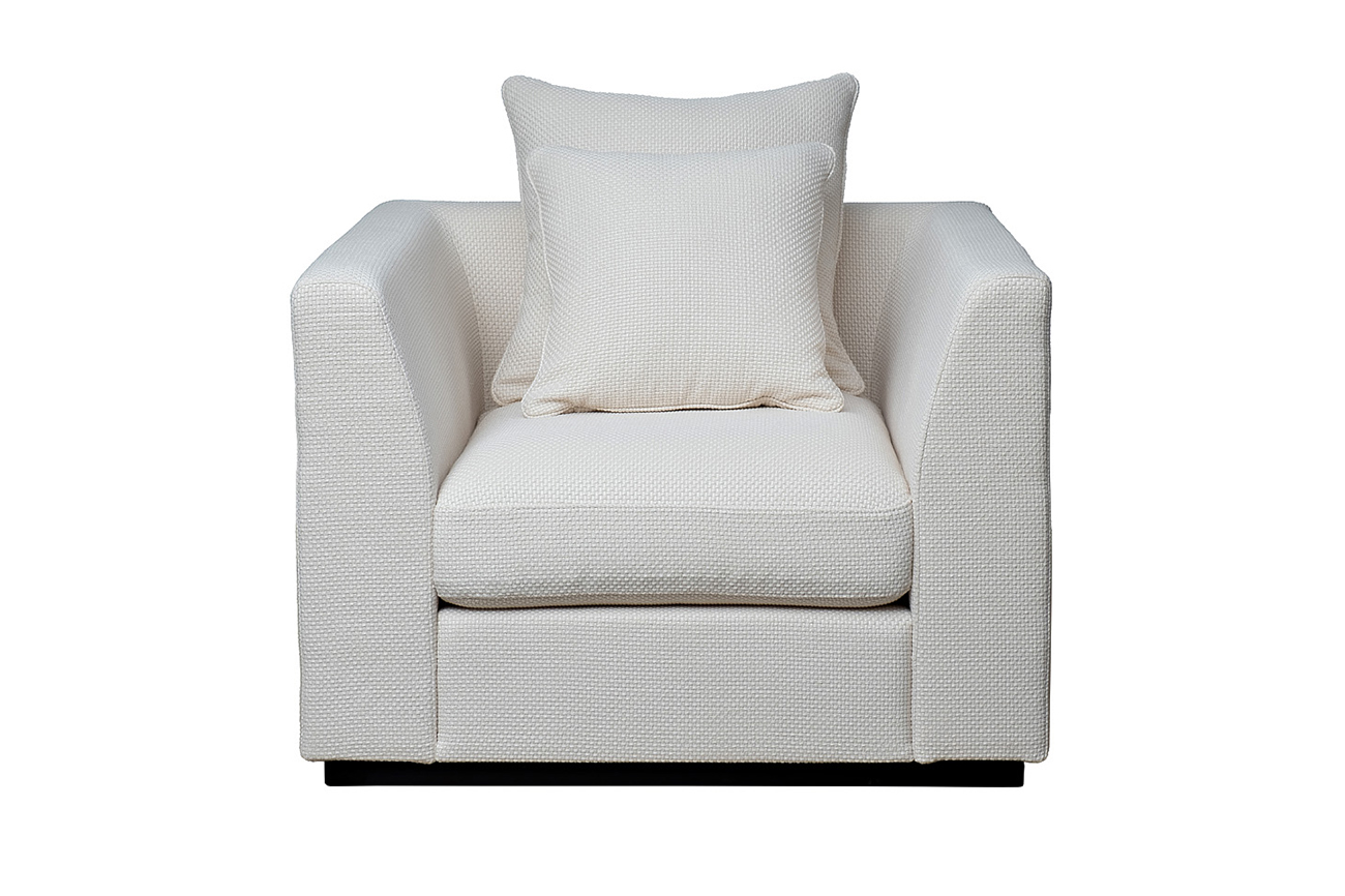 Кресло рогожка кремовое Garda Decor ROBERTO-K-BOTEGA SVBEG