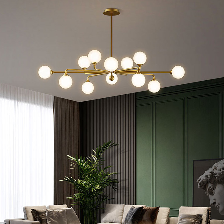 Потолочная люстра PROTON L6 Black by ImperiumLoft