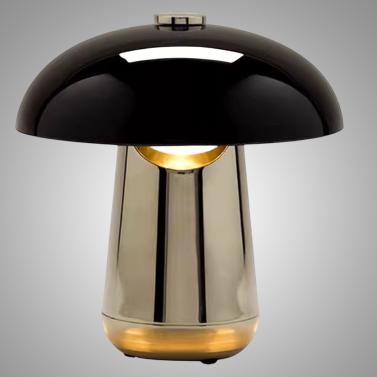 Настольная лампа Ongo Chrome Black by ImperiumLoft