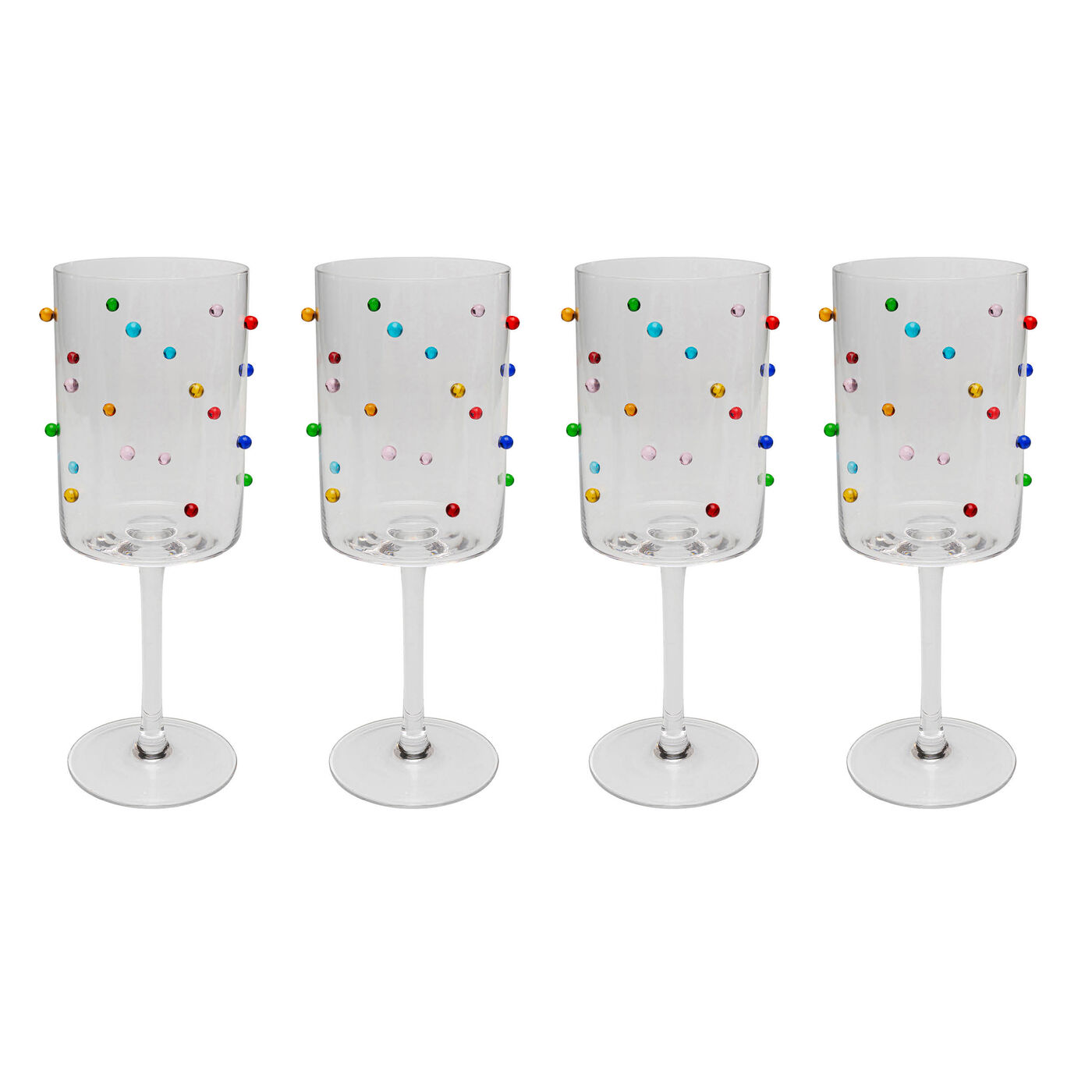 Бокал для вина Party Dots 23cm (4/part) KARE 47197