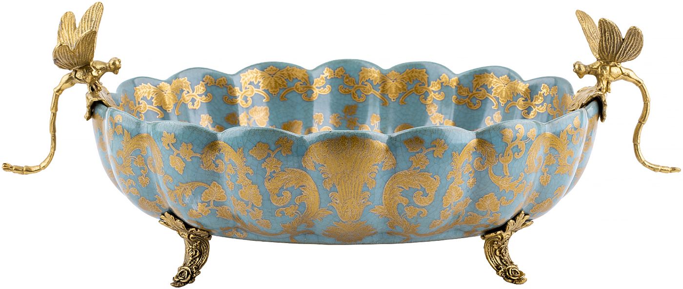 Чаша со стрекозами Glasar 31G2201/D912HC/NB4199