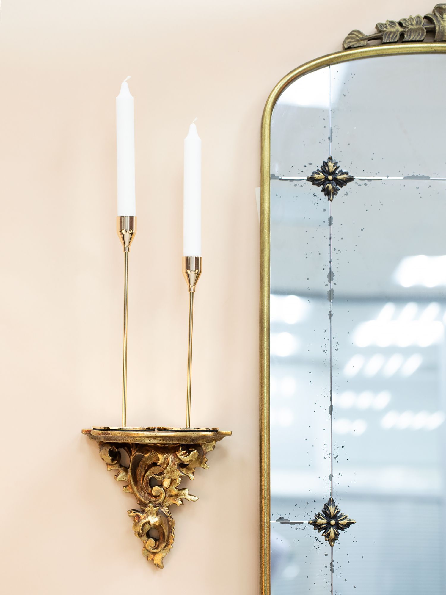 Консоль настенная, под старину Glasar 28-418/GOLD