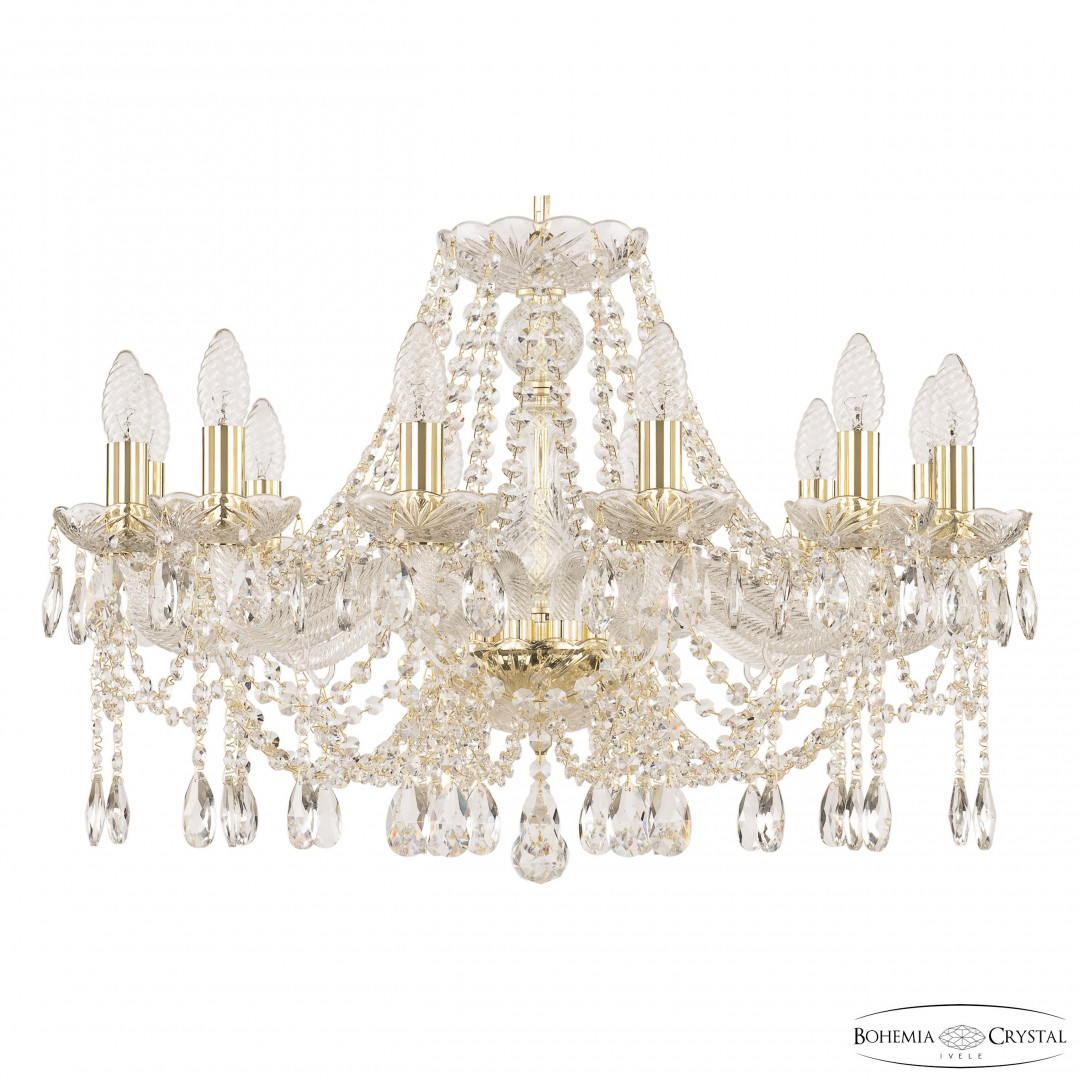 Люстра хрустальная 107/12/240 G Bohemia Ivele Crystal