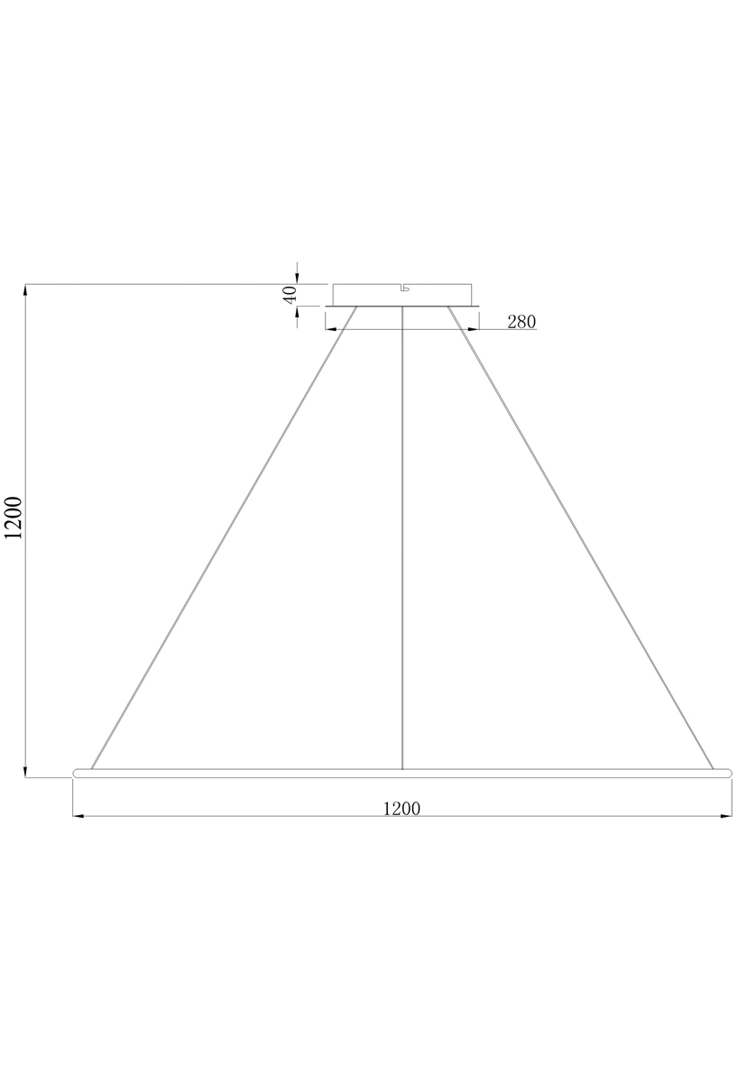 Подвесной светодиодный светильник Donolux S111024/1R 70W Black In