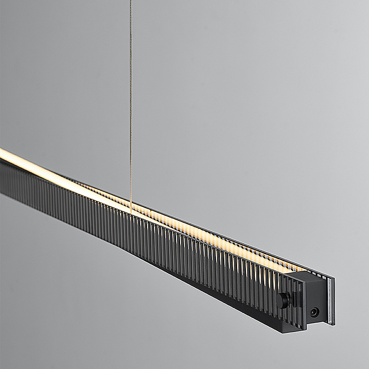 Реечный, рядный светильник CHIFFA SKEW L140 BLACK by ImperiumLoft
