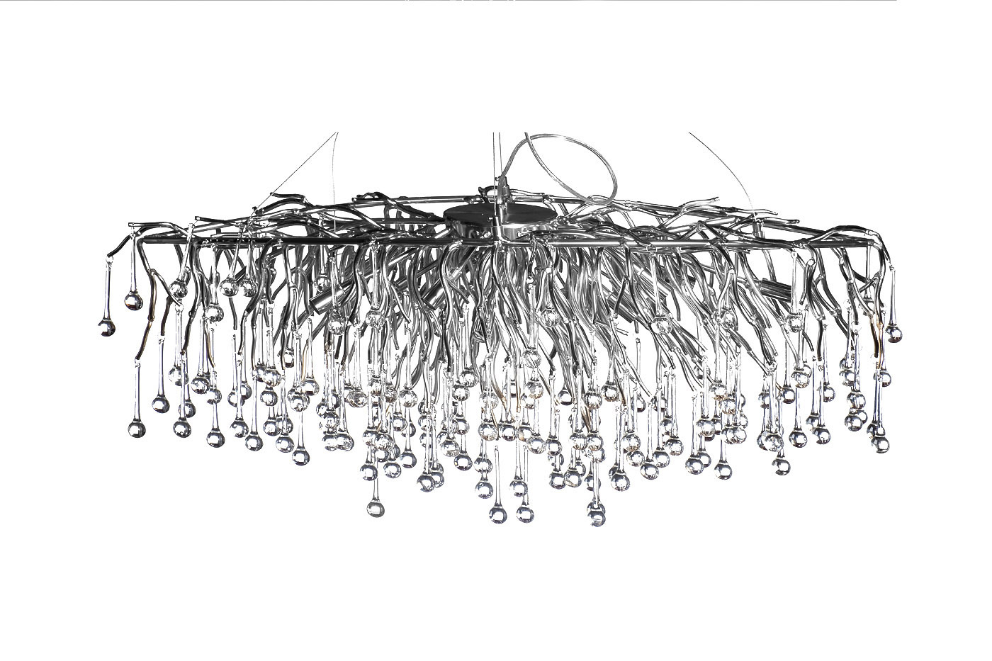 Люстра подвесная "Капли" (хром) Garda Decor 86-8015/1200S