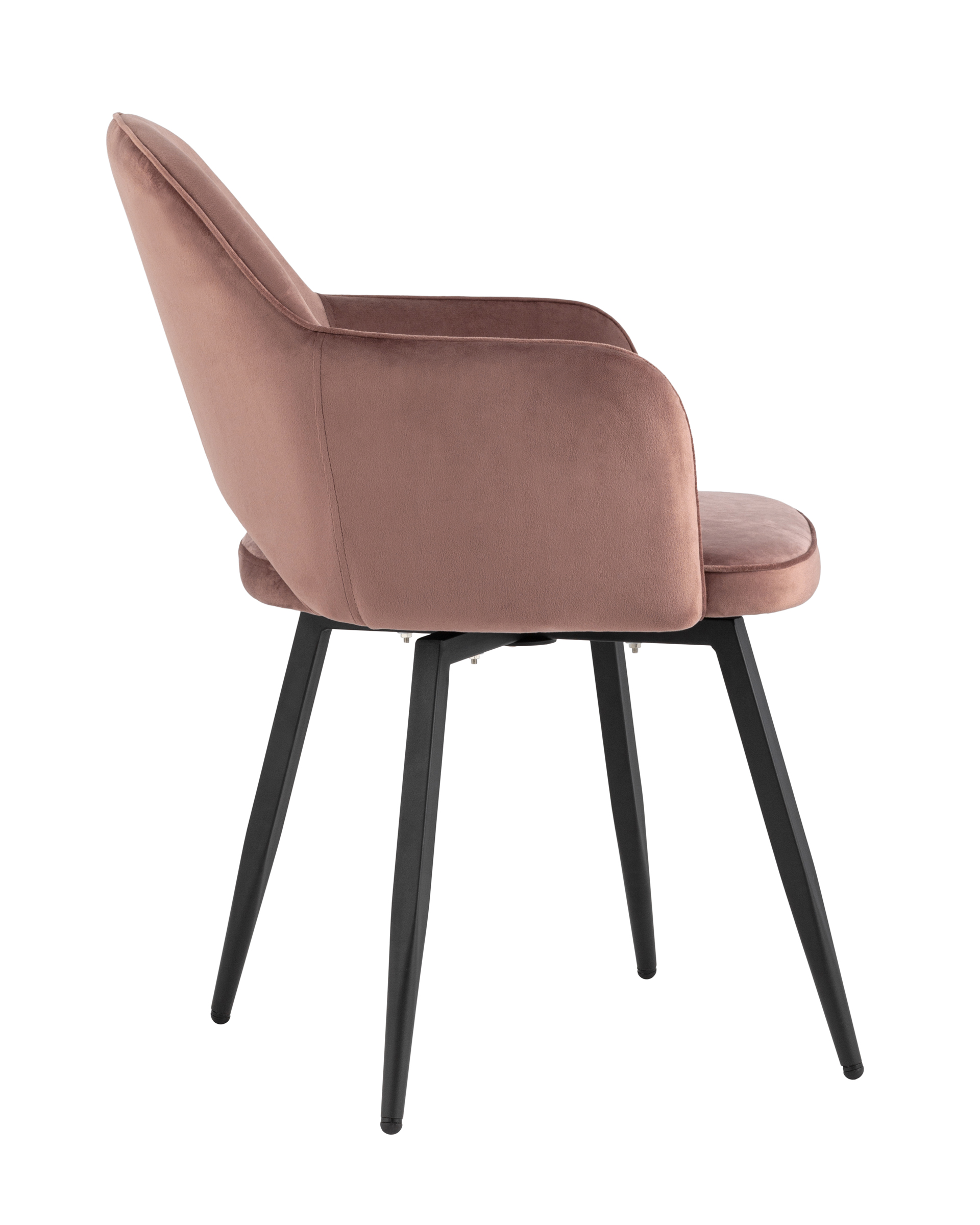 Стул Венера вращающийся велюр пыльно-розовый 2 шт Stool Group