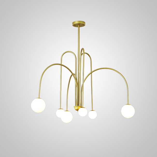 Потолочная люстра DAY L6 D100 Gold by ImperiumLoft