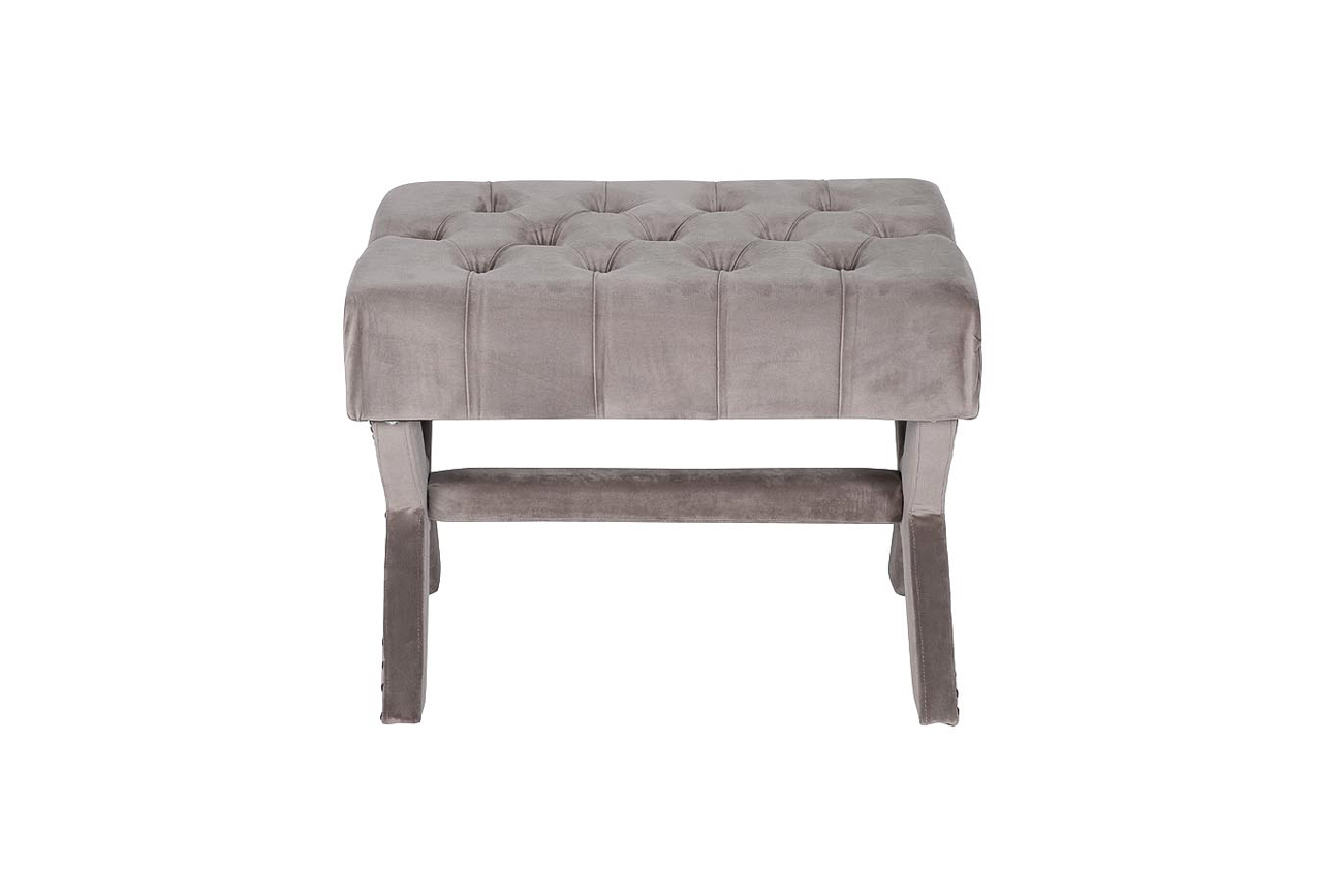 Пуф велюровый бежевый Garda Decor Neil BG