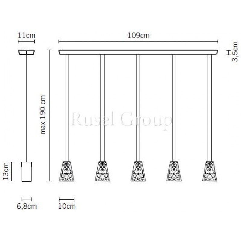 Подвесной светильник Fabbian Vicky D69 A05 00