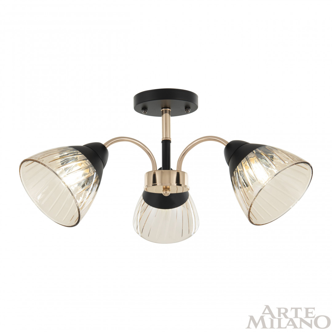 Люстра с плафонами 320119/3 FG+BK Arte Milano