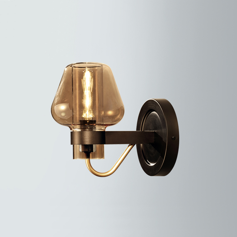 Бра MONTALEMBERT SCONCE BY Studios Черный, Янтарный by ImperiumLoft
