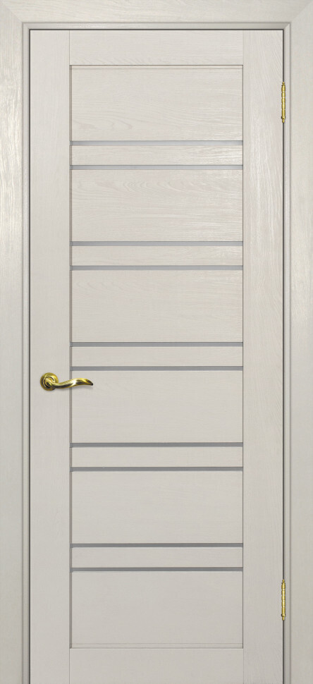 Межкомнатная дверь Graf PSU-46 белый сатинат Бланжевое дерево (1900 х 550)