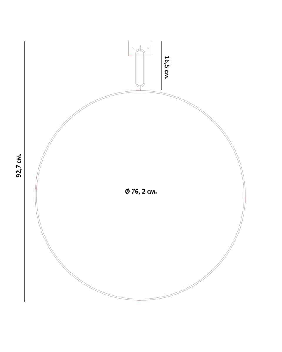 Золотое настенное зеркало Найт Louvre Home LHDWM282023ZYH