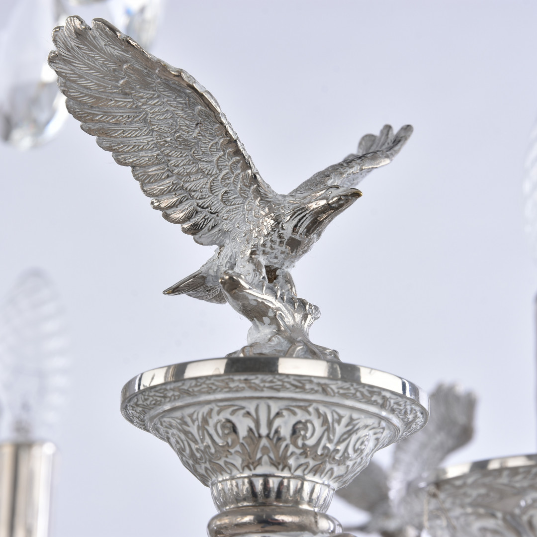 Люстра бронзовая с хрусталём 71119/12+4/285 B NW FE1S