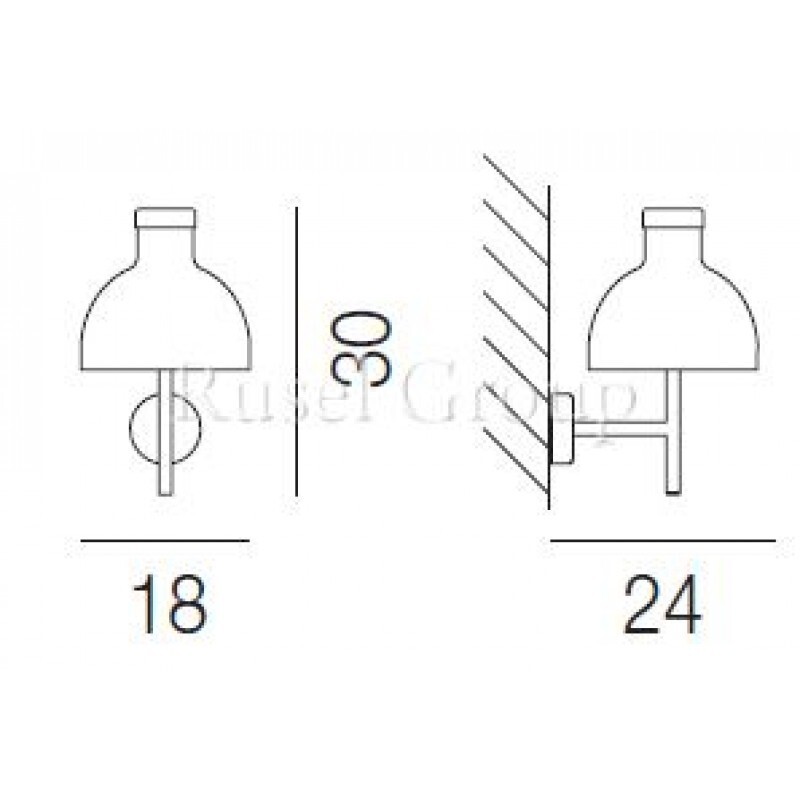 Настенный светильник Vistosi ENNE LUCI AP