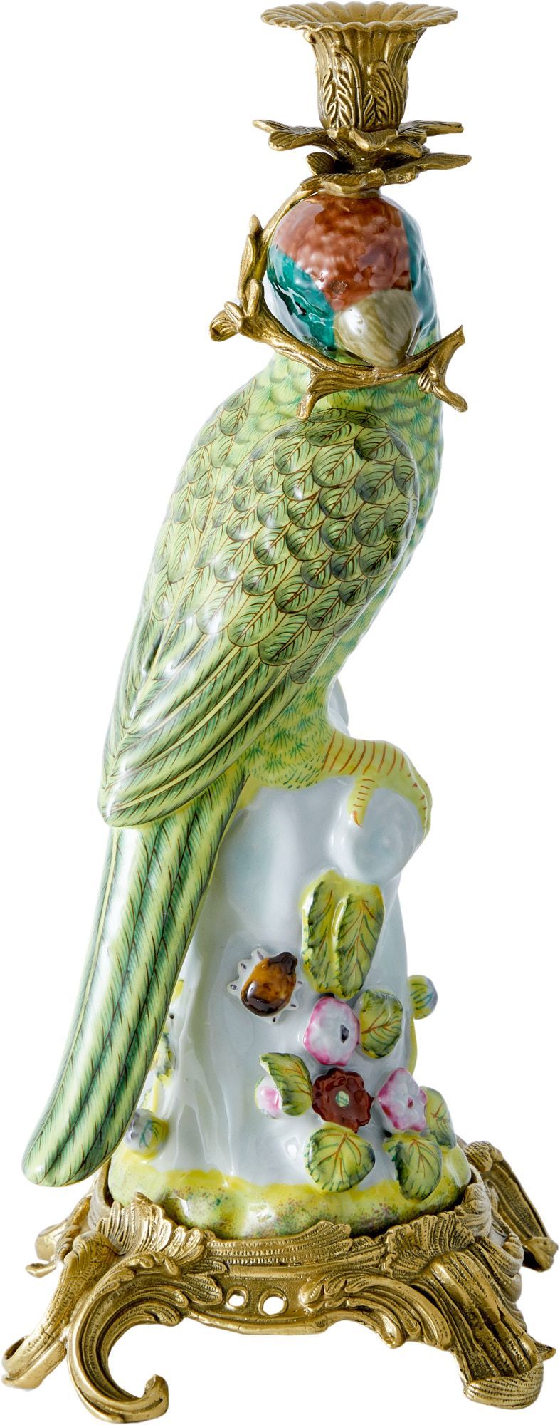 Подсвечник Попугай Glasar 31G1494/F721BC/DG2144