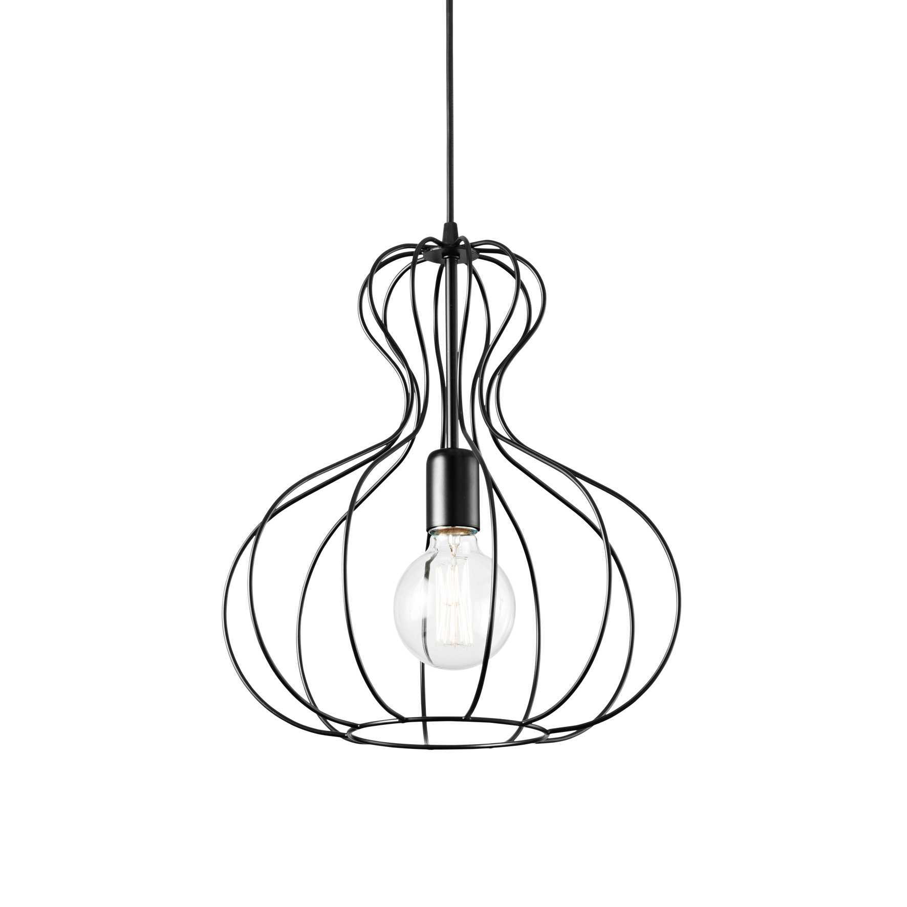 Потолочный светильник Ideal Lux AMPOLLA-1 SP1 NERO 148502