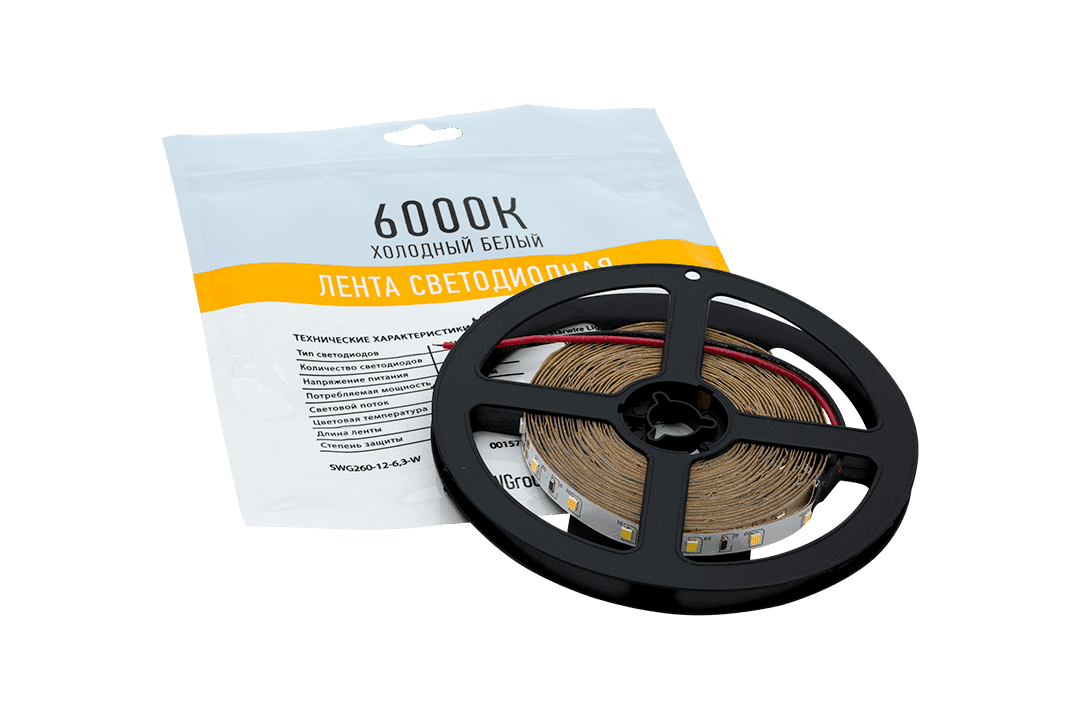Лента светодиодная SWG SWG260-12-6.3-W-M