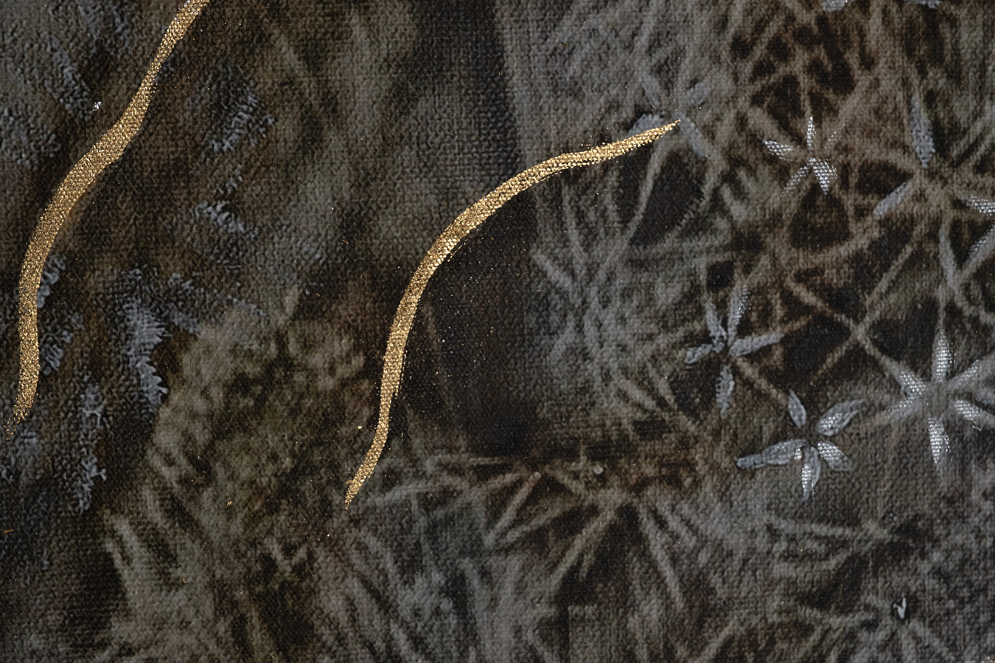 Холст Нежность-1 в багете латунь Garda Decor 89VOR-AQUARELLE40/1