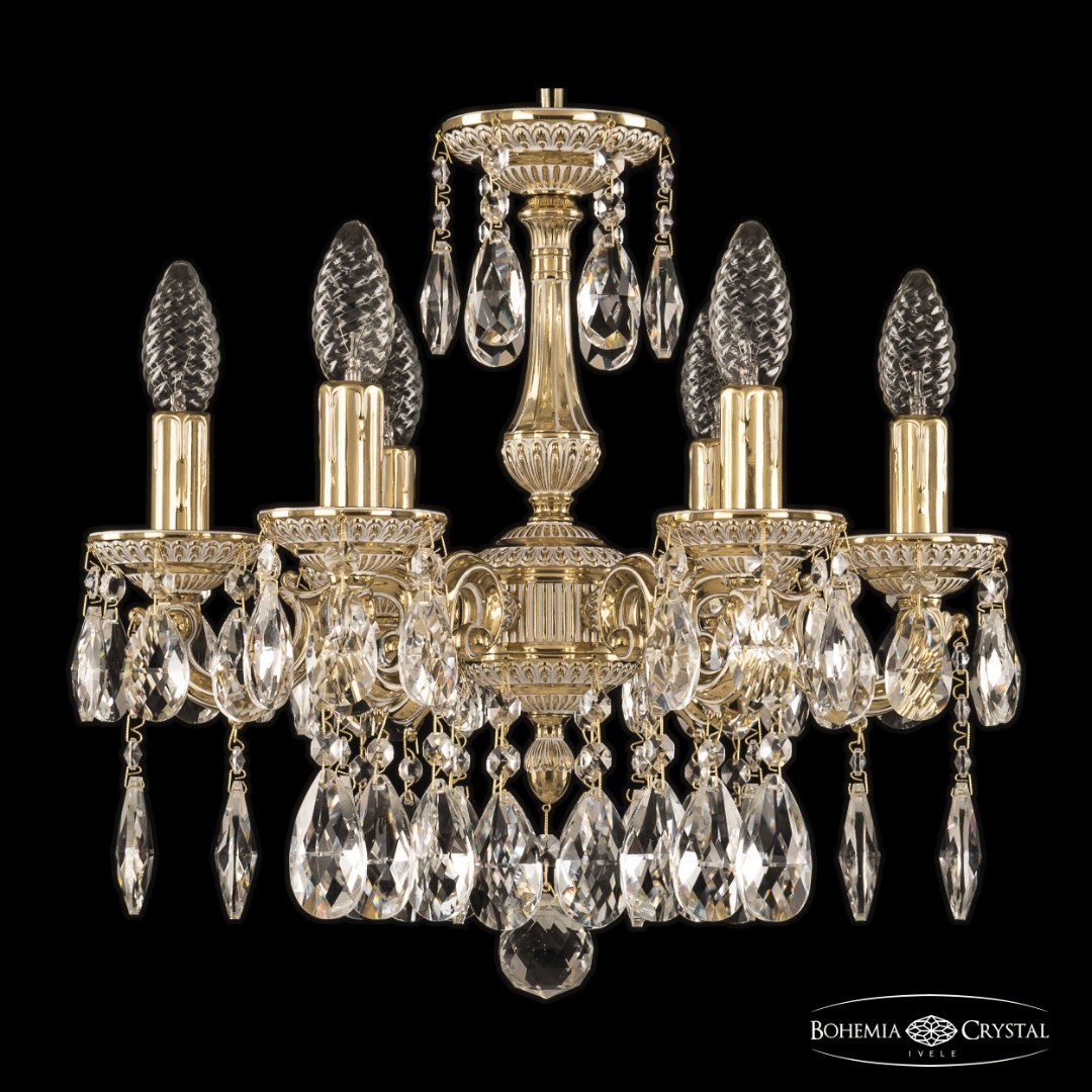 Люстра бронзовая с хрусталём 75101/6/125 A GW