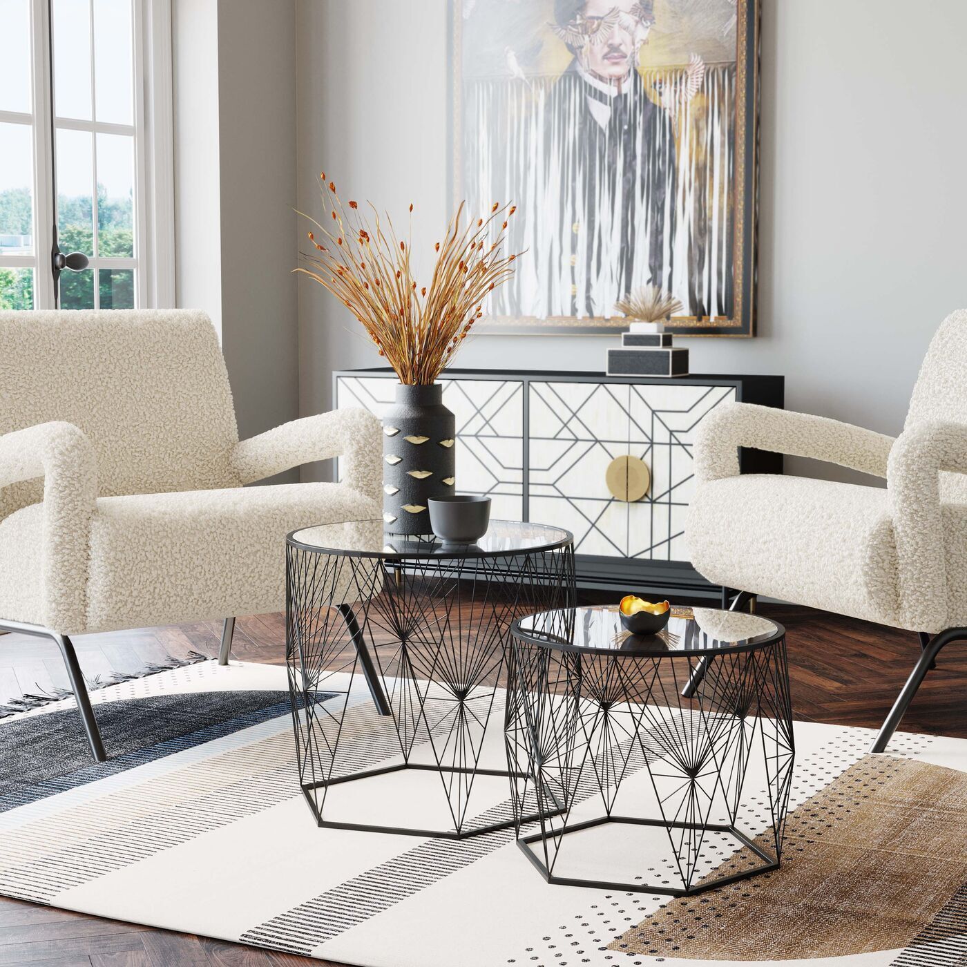 Столик приставной KARE Spidernet 85566