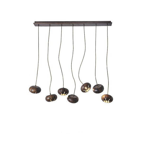 Дизайнерская люстра CAPSULES L90 Dark wood by ImperiumLoft