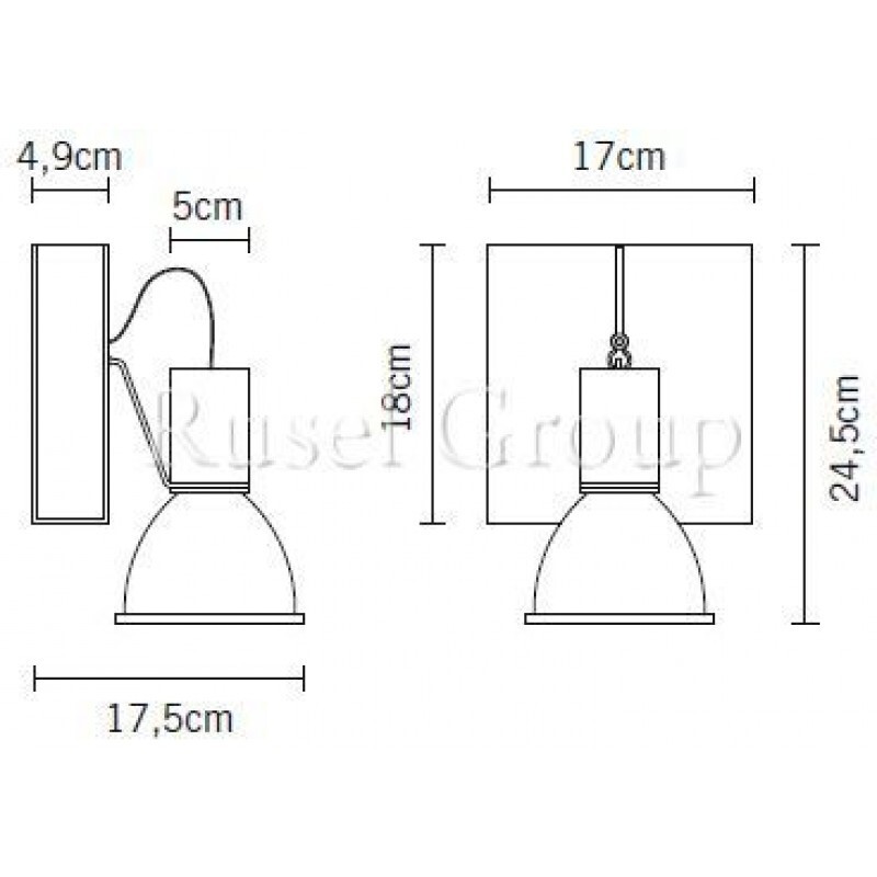 Настенно-потолочный светильник Fabbian Book D85 G09 61